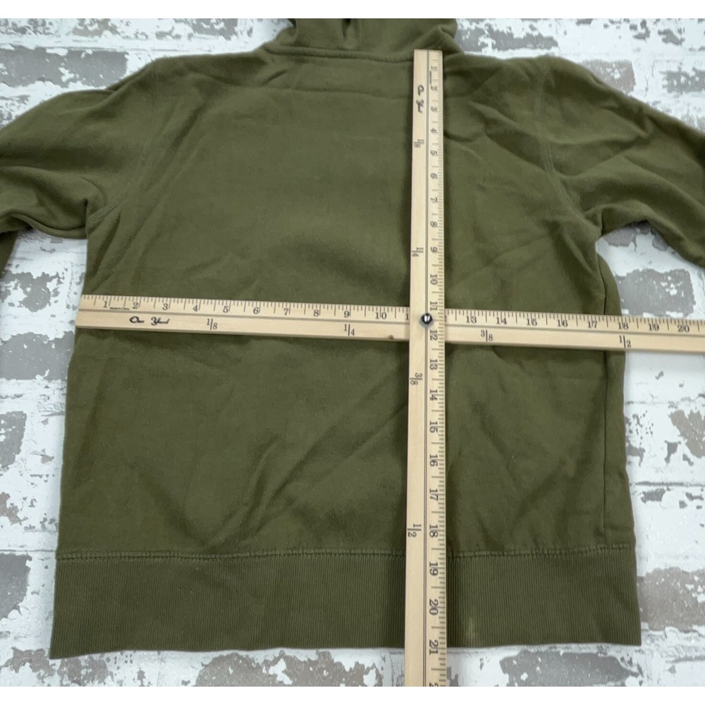 Champion Hoodie Boys Large Green Sweatshirt Sweater Spell Out‎ Logo Youth Olive - Picture 9 of 11